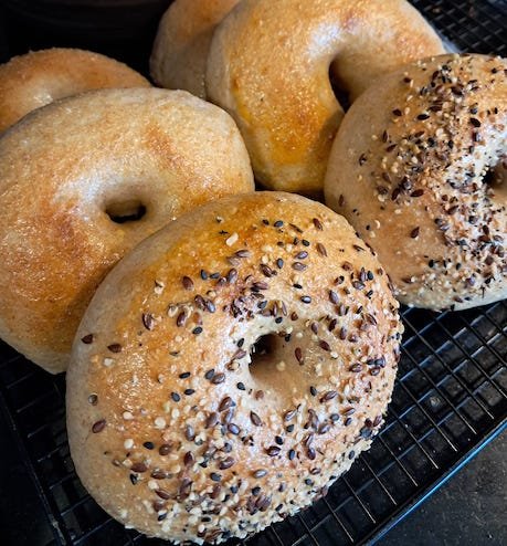 Sourdough Bagels